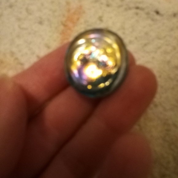 3 aqua-like colored checkers pieces 2 big 1 small - Picture 3 of 7